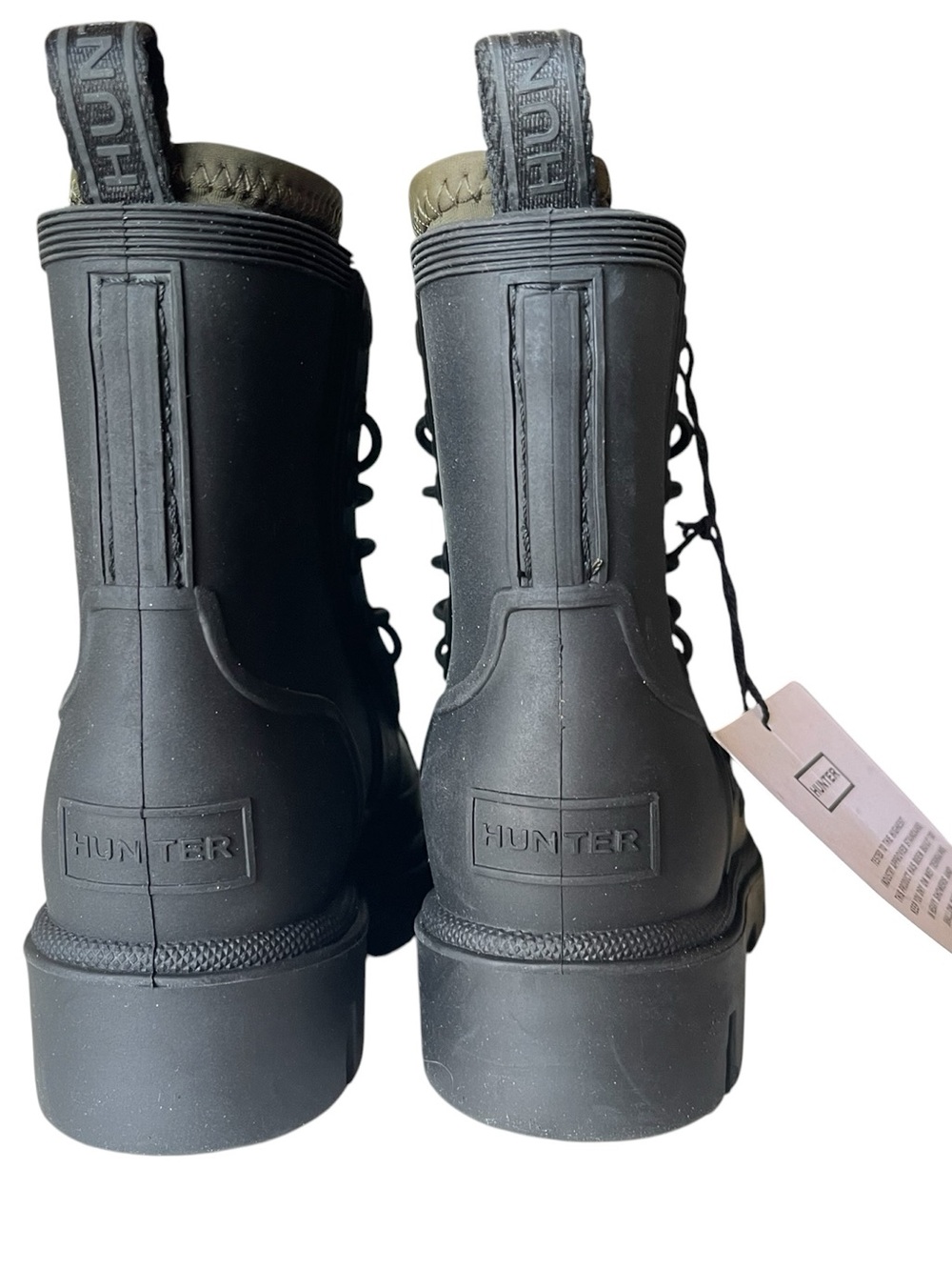 HUNTER Kids' Stamp Waterproof Lace-Up Rain Boot (little kids, toddler, walker) - Picture 5 of 11